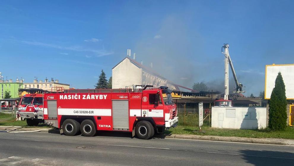 Požár jídelny v Kostelci nad Labem - 4
