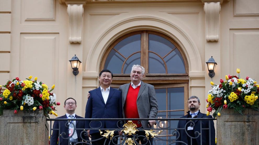 Čínský prezident na Pražském hradě