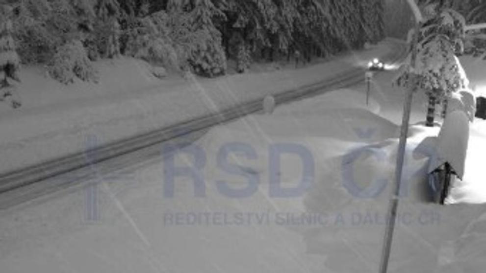 Zasněžené silnice na dopravních kamerách - 2