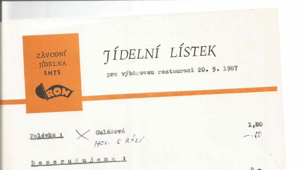 Dřívější jídelníčky - 5