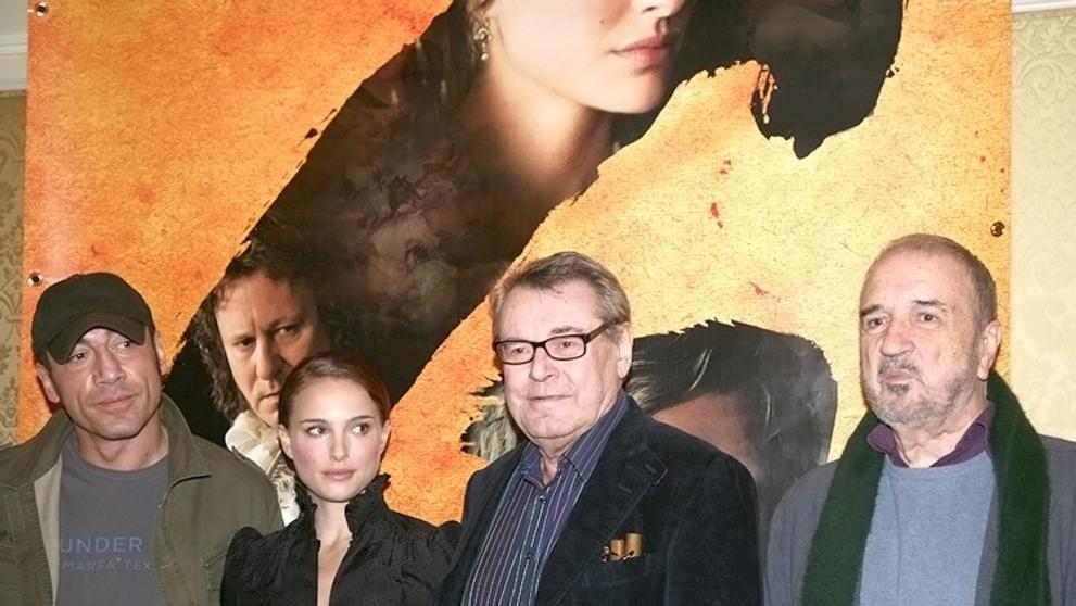 Javier Bardem, Natalie Portman, Miloš Forman, 
Jean-Claude Carrier