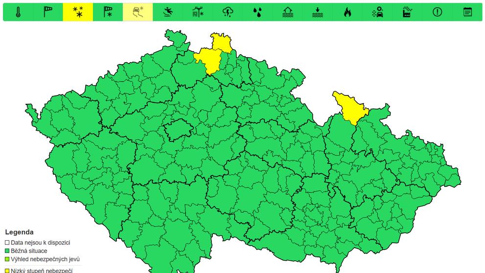 Výstraha před sněhem, 13. 3. 2025
