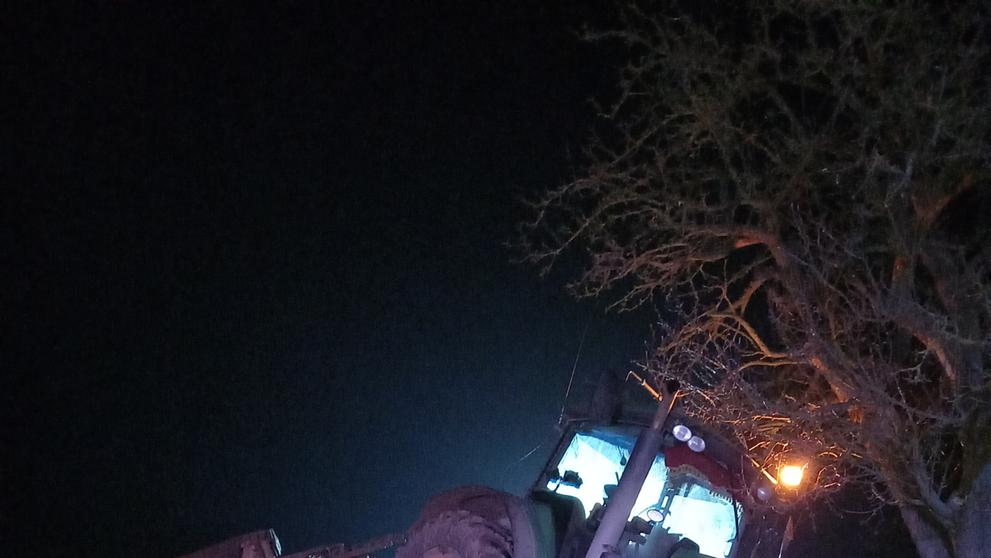 Havárie traktoru na Královéhradecku