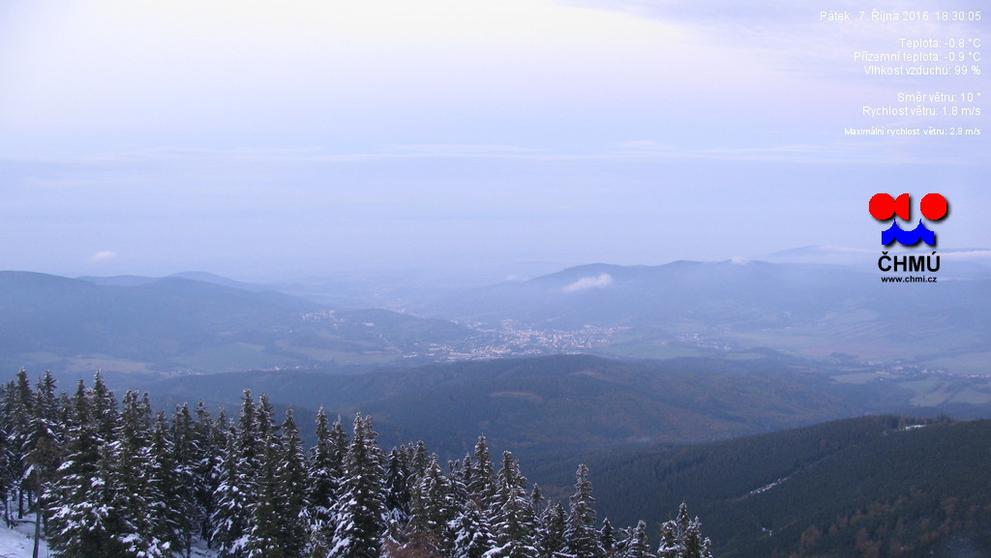 Sníh na Šeráku - webkamera