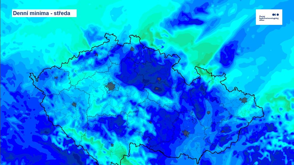Denní minima – středa