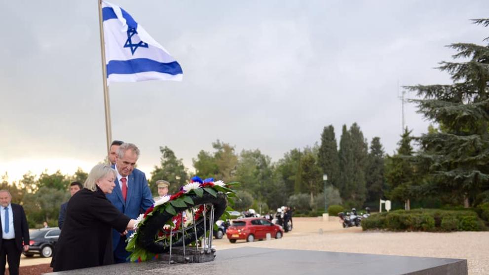 Miloš Zeman v Izraeli