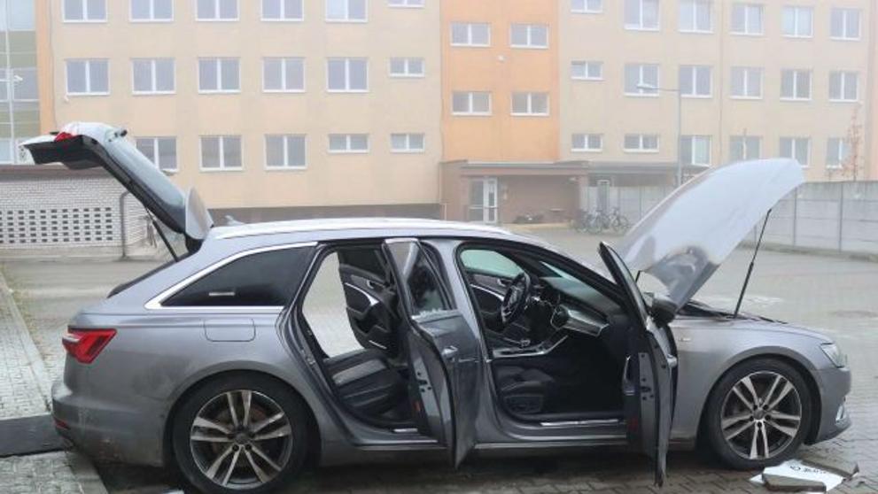 Zapálené auto na Prostějovsku