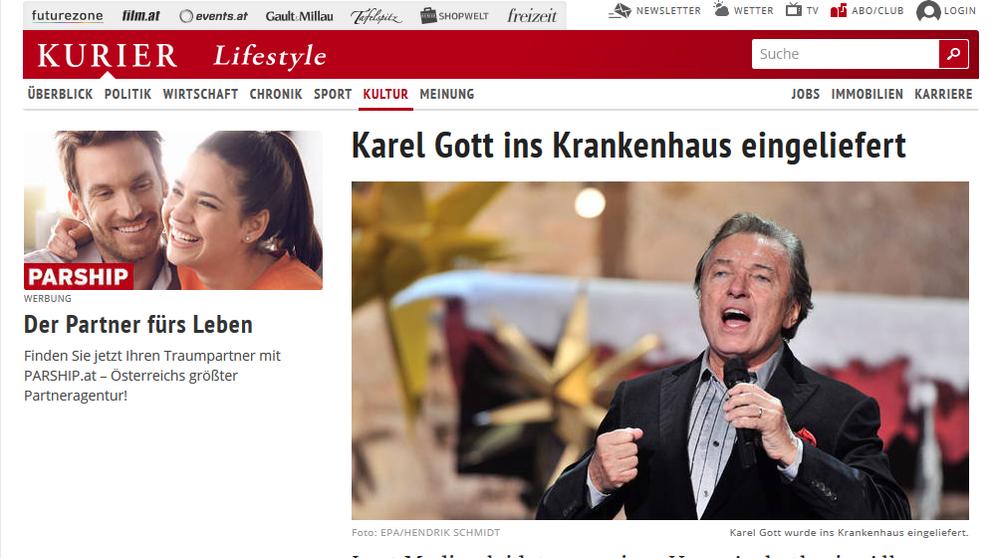 Karel Gott v Kurieru