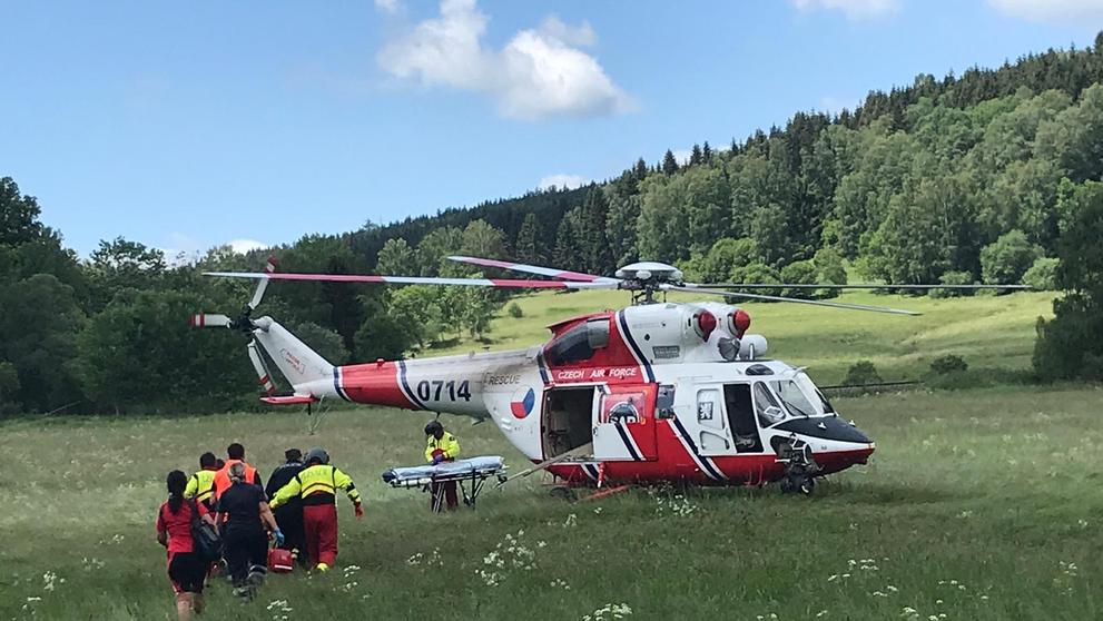 Zraněný cyklista na Šumavě - 3