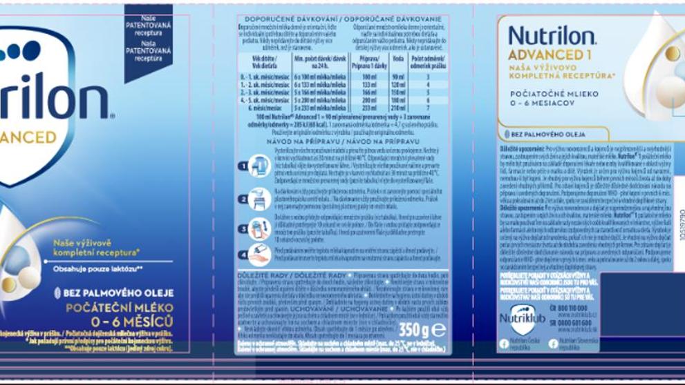 Kojenecká výživa Nutrilon ADVANCED 1