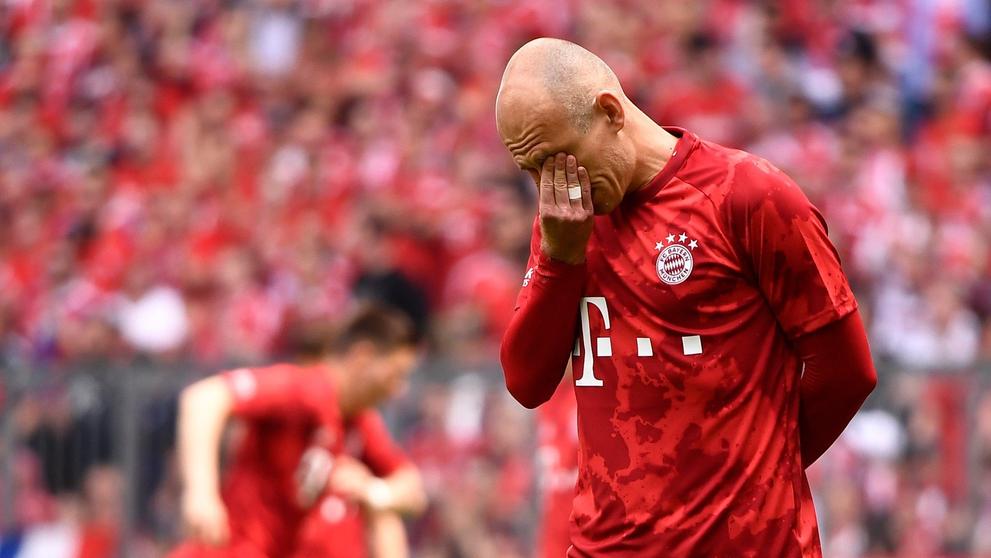 Arjen Robben neměl daleko k slzám