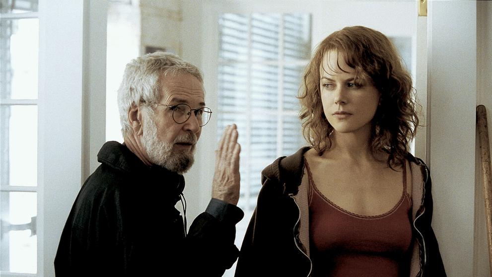 Robert Benton a Nicole Kidman během natáčení filmu Lidská skvrna, 2003