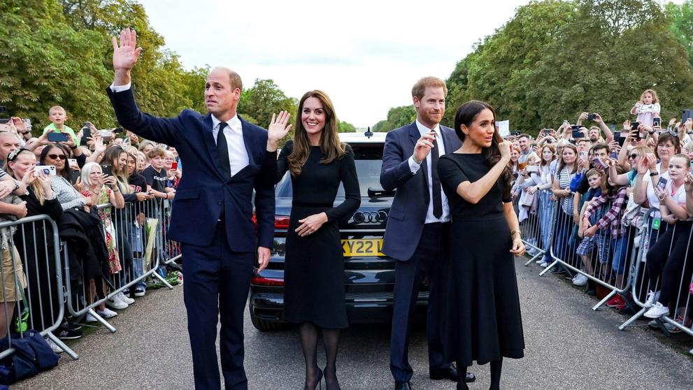 Harry, William, Kate a Meghan