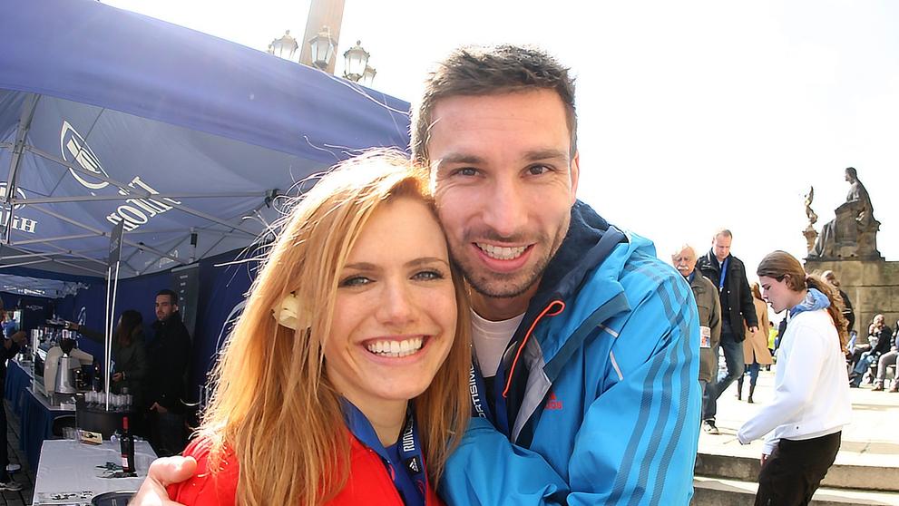 Gabriela Soukalová s Petrem Koukalem