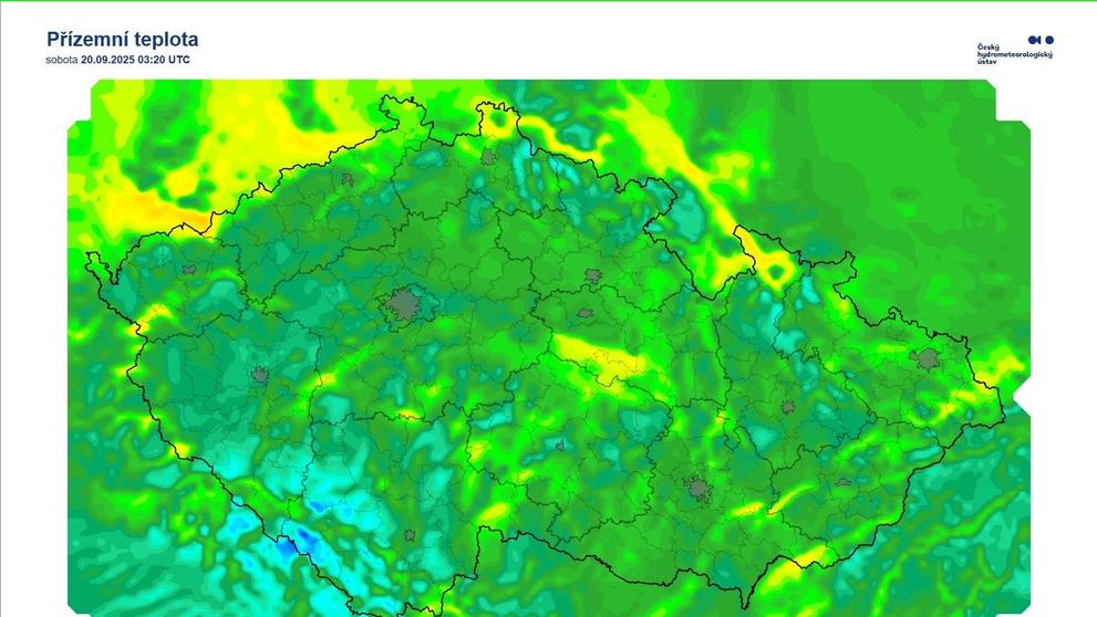 Počasí v sobotu 20. 9. 2025