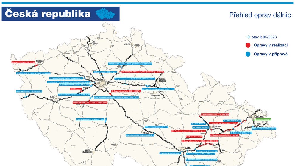 Mapa oprav