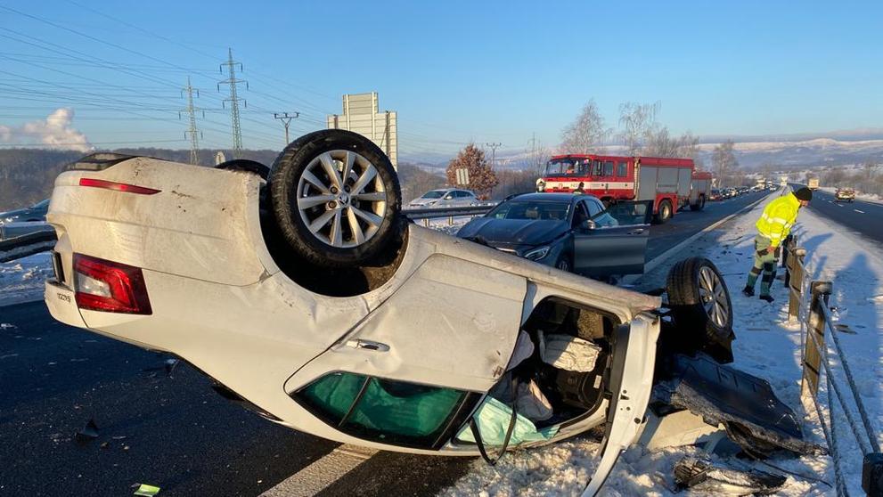 Hromadná nehoda mezi Teplicemi a Ústím - 6