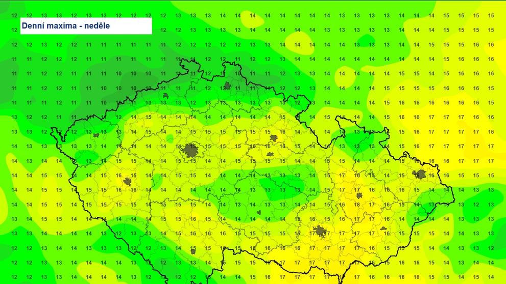 Denní maxima – neděle 4. 5. 2025