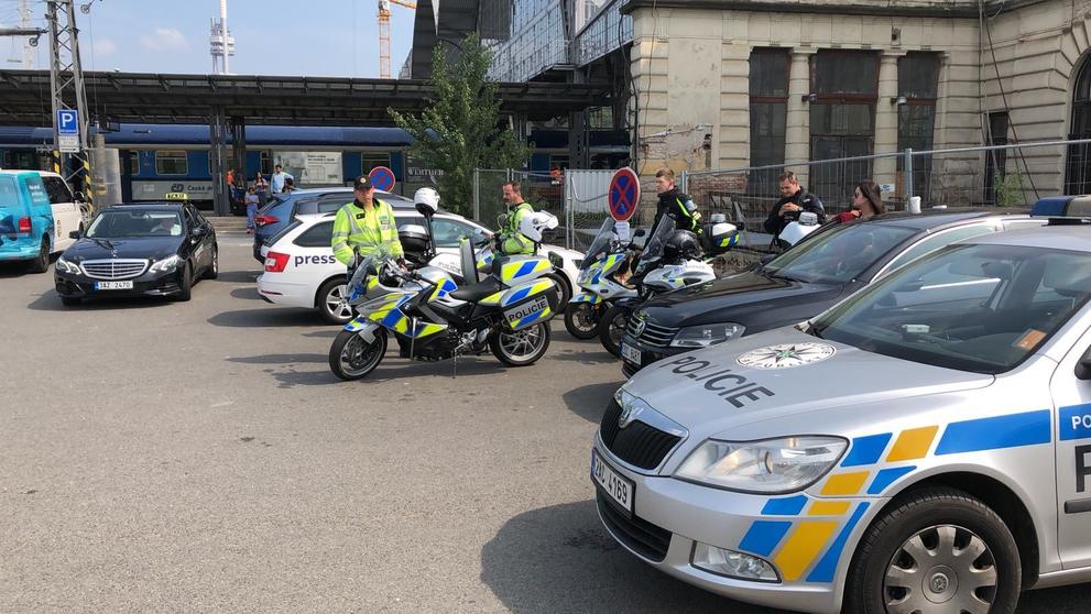 Protest taxikářů na Hlavním nádraží - 2