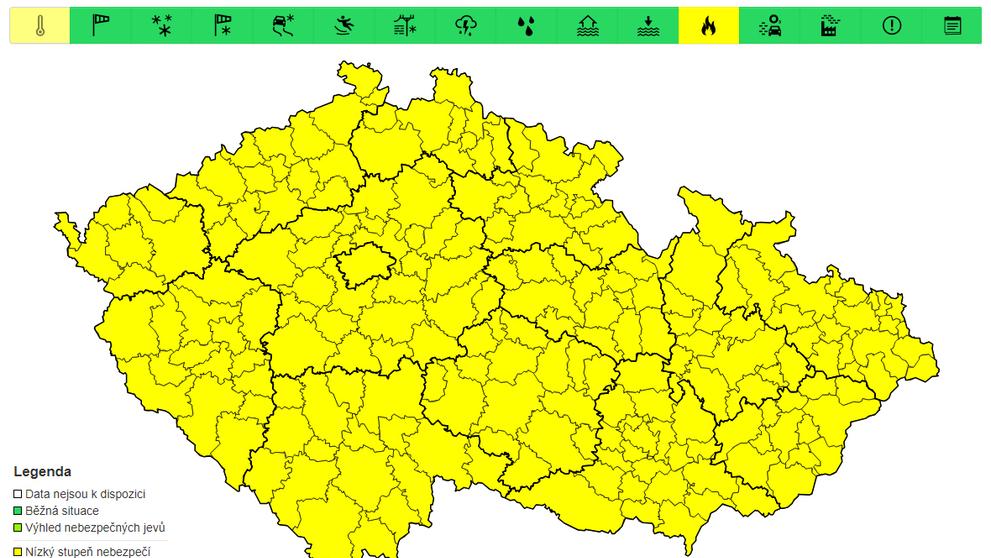 Výstraha před požáry, 2. 9. až 4. 9.
