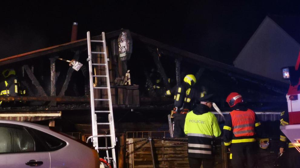 Požár v ulici Novosibřinská