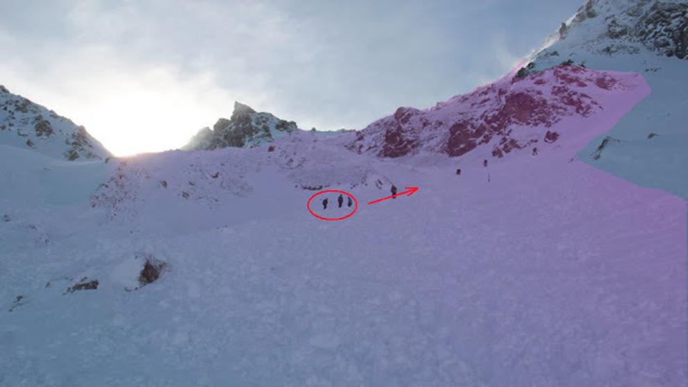 Lavinové pole v Rakousku - Lizumer Hutte - 2