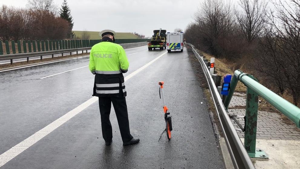 Tragická nehoda na dálnici D7