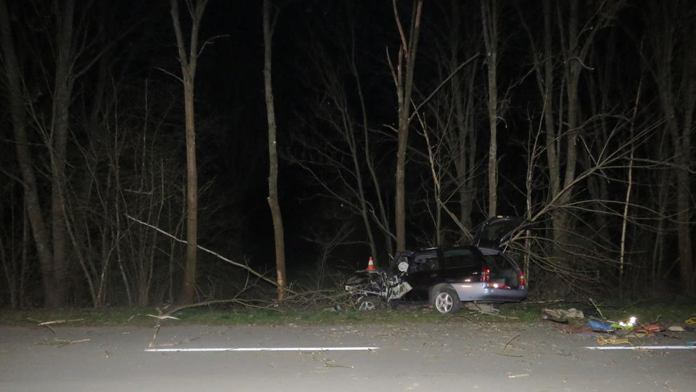 Muž na Zlínsku najel na svou přítelkyni a poté narazil do stromu - 2