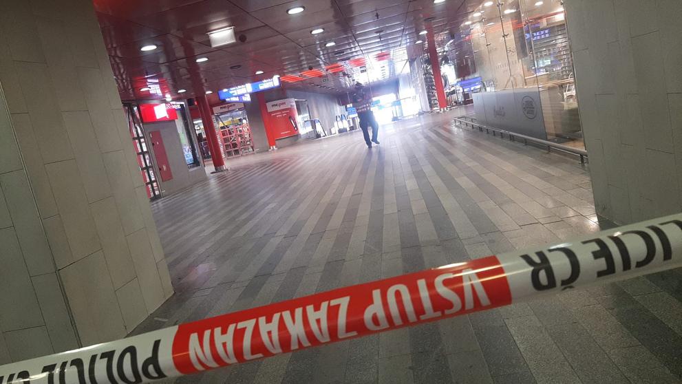 Podezřelé zavazadlo na hlavním vlakovém nádraží v Praze