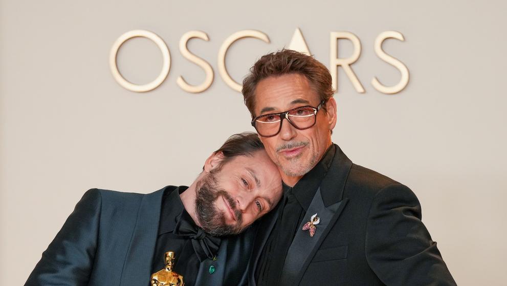 Kieran Culkin a Robert Downey Jr., 2. 3. 2025 Academy Awards