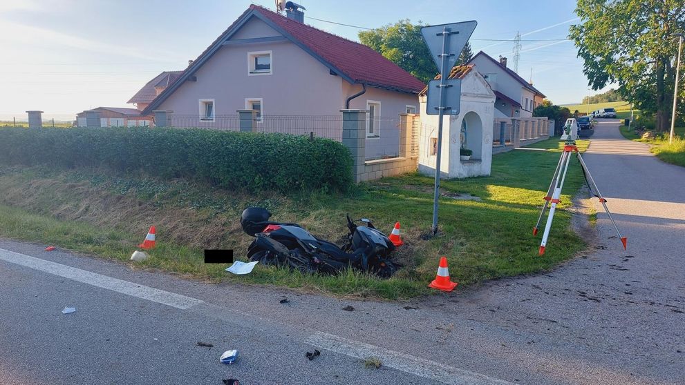 Tragická nehoda motorkáře na Českokrumlovsku