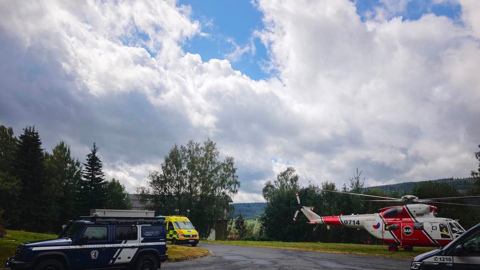 Zásah na šumavském Špičáku