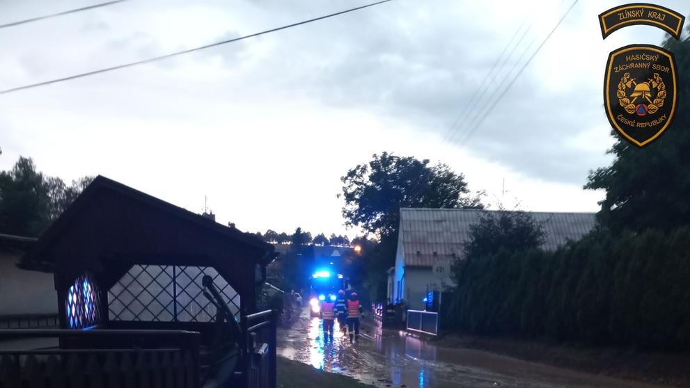 Následky bouřek ve Zlínském kraji