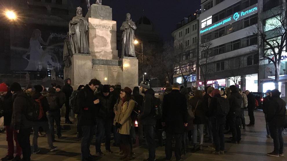 Pieta za zavražděného slovenského novináře na Václavském náměstí - 2