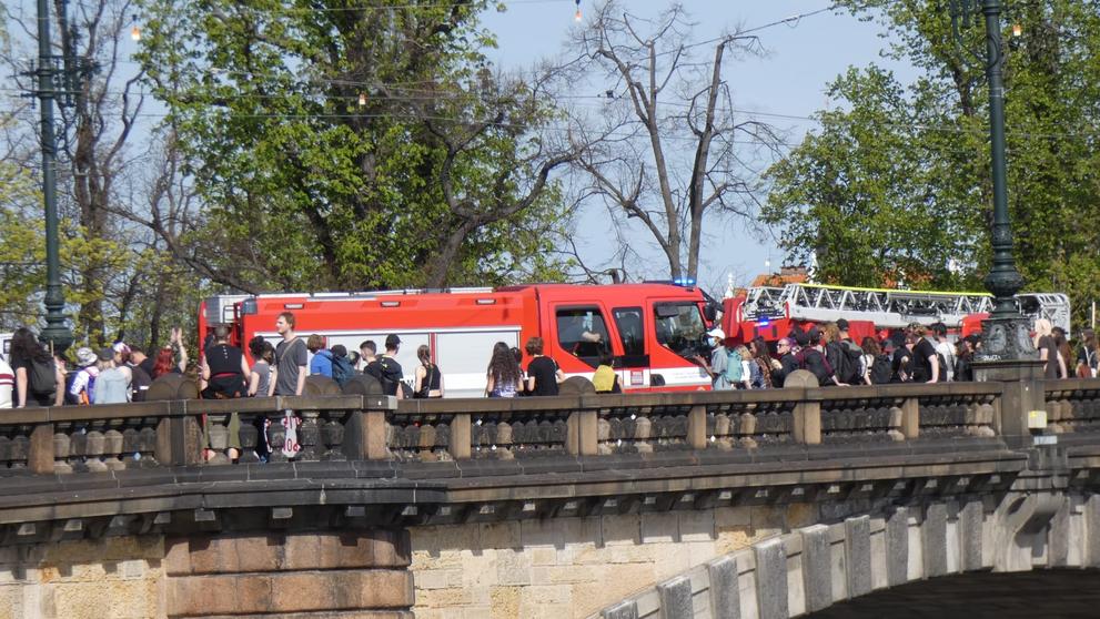 Protest na mostě Legií