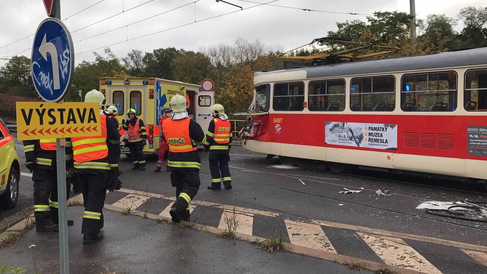 Tramvajová nehoda v ulici Gen. Šišky