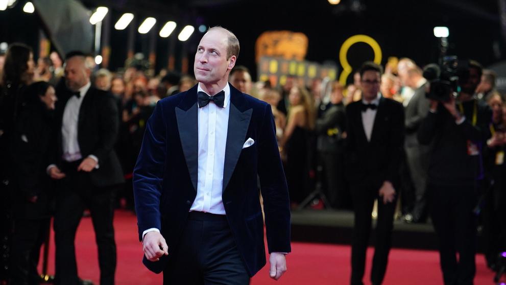 Princ William na BAFTA Film Awards v Londýně, 18. 2. 2024