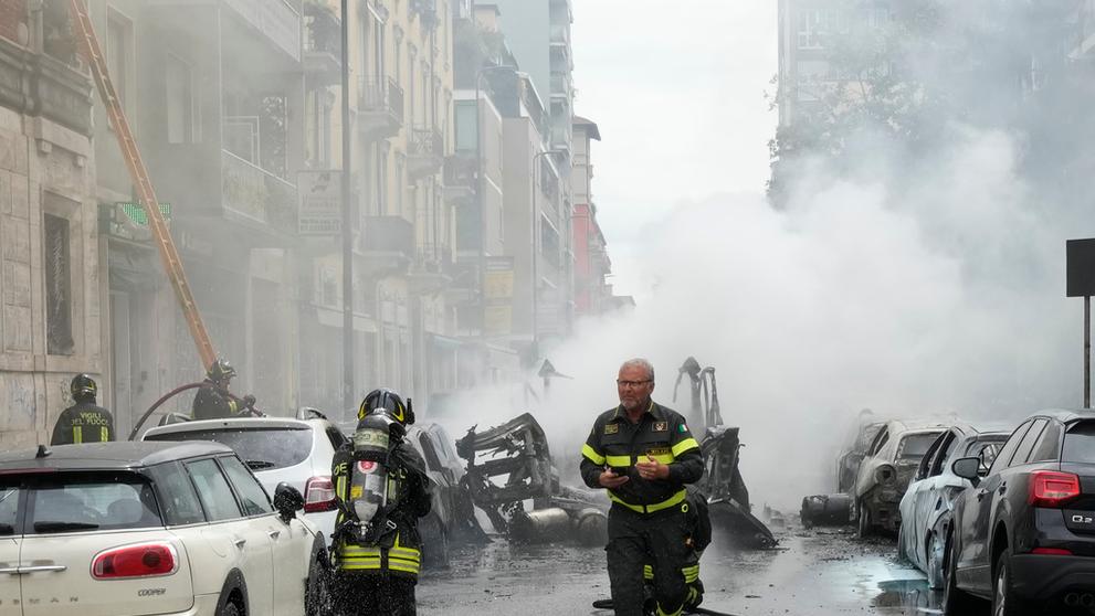 Exploze v centru Milána (4)