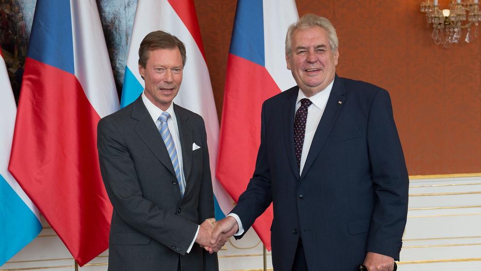 Miloš Zeman na Hradě přivítal lucemburského velkovévodu - 10