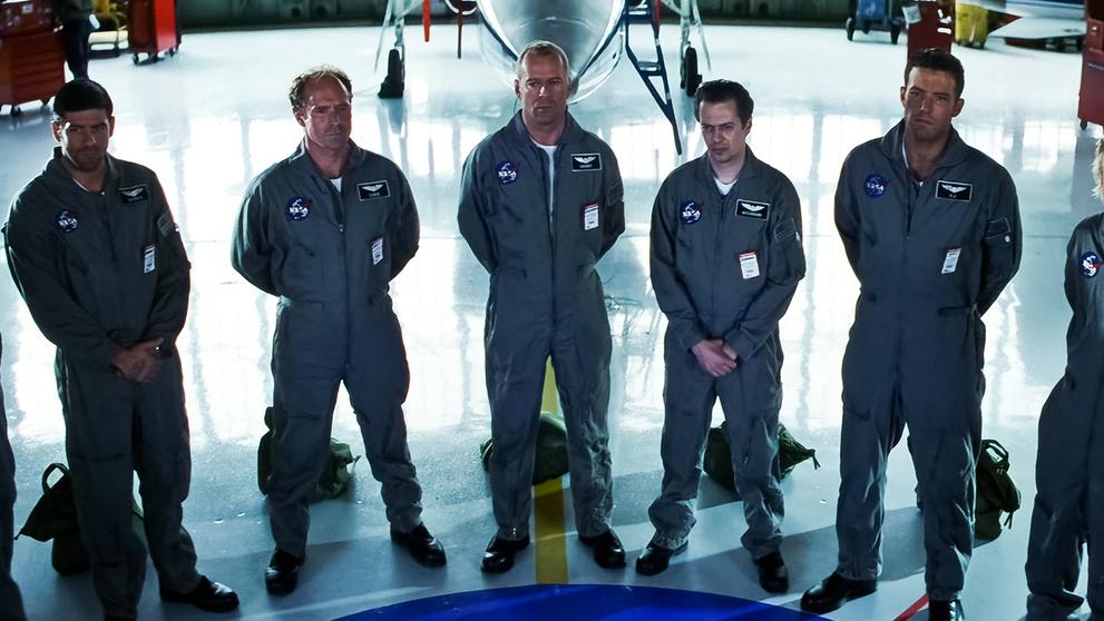 Ken Hudson Campbell (vlevo) ve filmu Armageddon, 1998