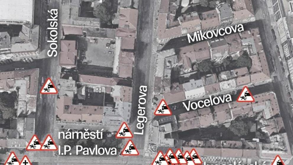 Nebezpečné křižovatky Praha - 1