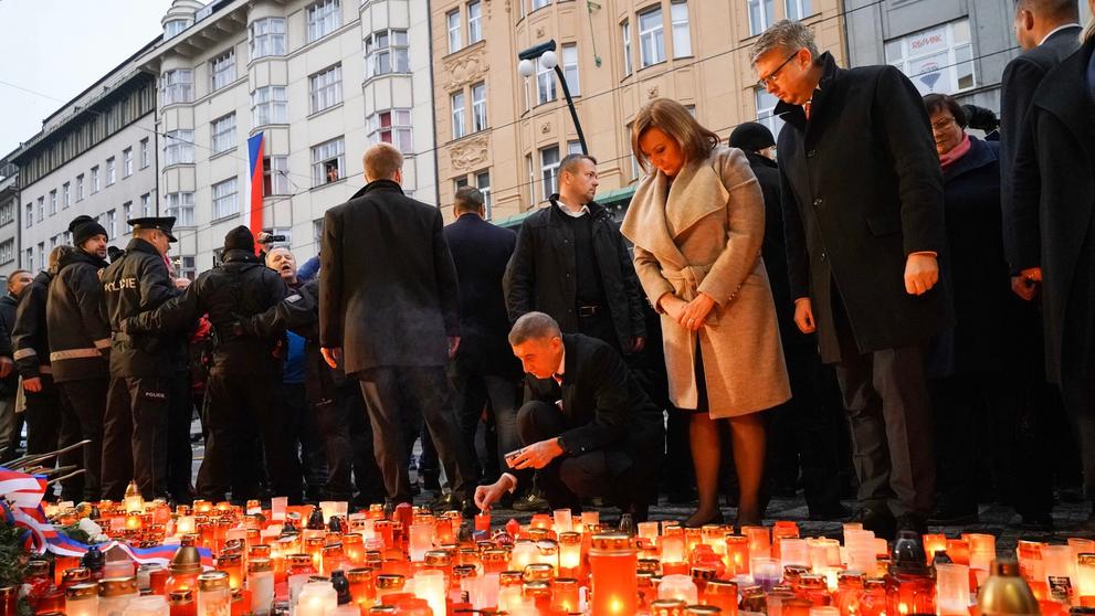 Andrej Babiš na Národní třídě 17. listopadu 2019 - 1