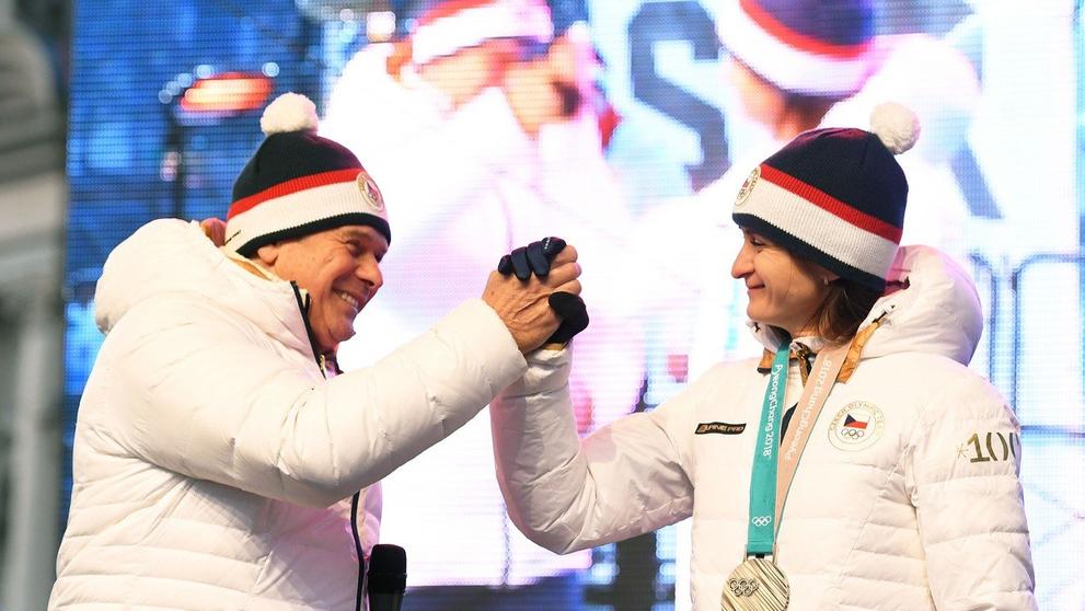 Petr Novák a Martina Sáblíková