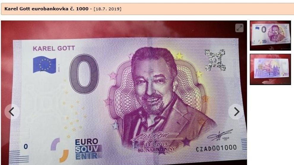 Bankovky s Karlem Gottem se prodávají za desítky tisíc - 5