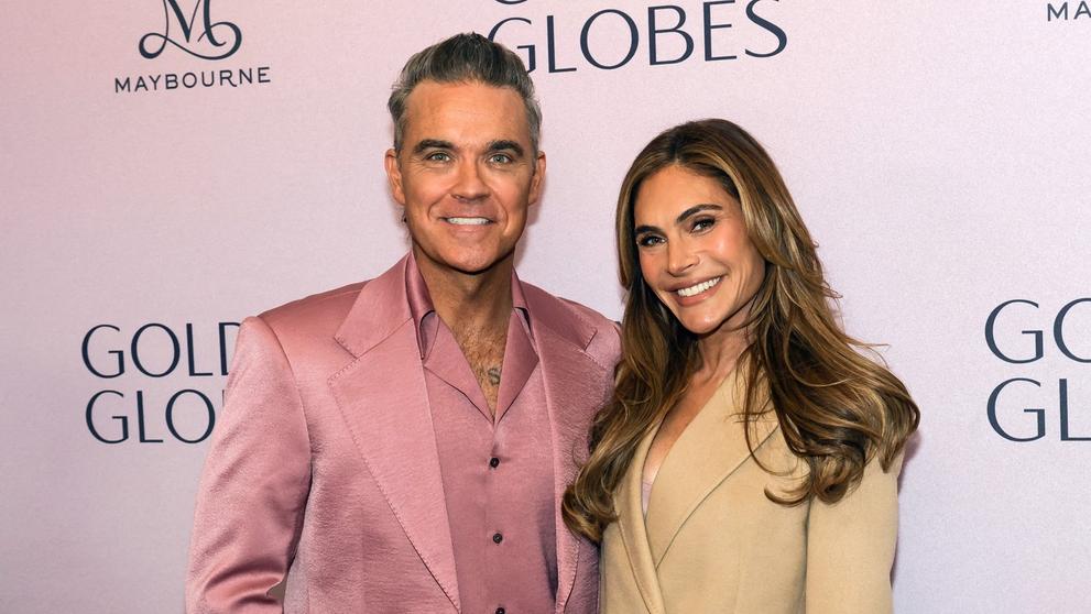 Robbie Williams a Ayda Field, 17. 12. 2024 Zlaté glóby