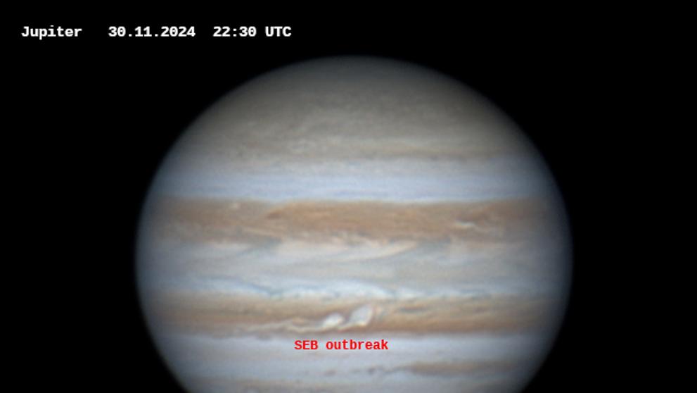 Jupiter, 30. 11. 2024