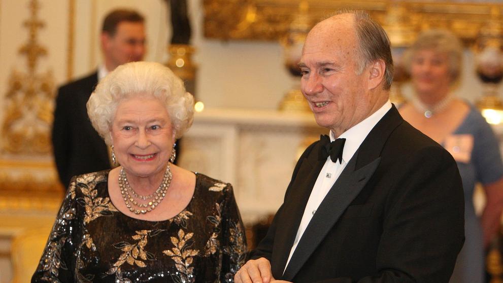Královna Alžběta II. a Aga Khan, 7. 7. 2008