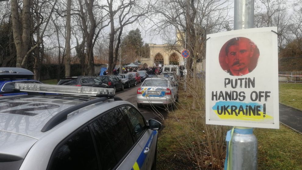 Protesty za Ukrajinu