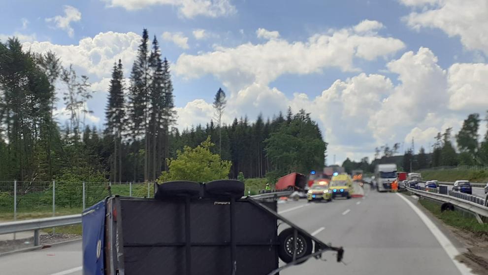 Vážná nehoda na dálnici D1 (1)
