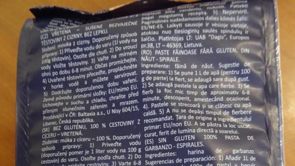 Nebezpečné bezlepkové těstoviny s lepkem (2)